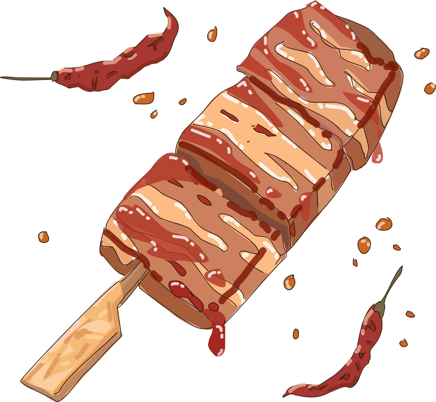Beef grilled barbecue (BBQ)
