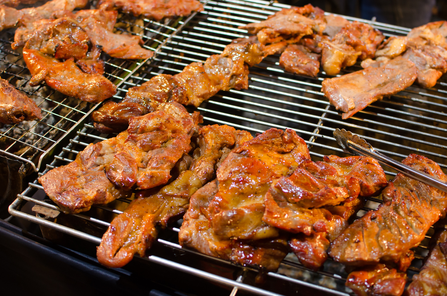 Pork on the grill