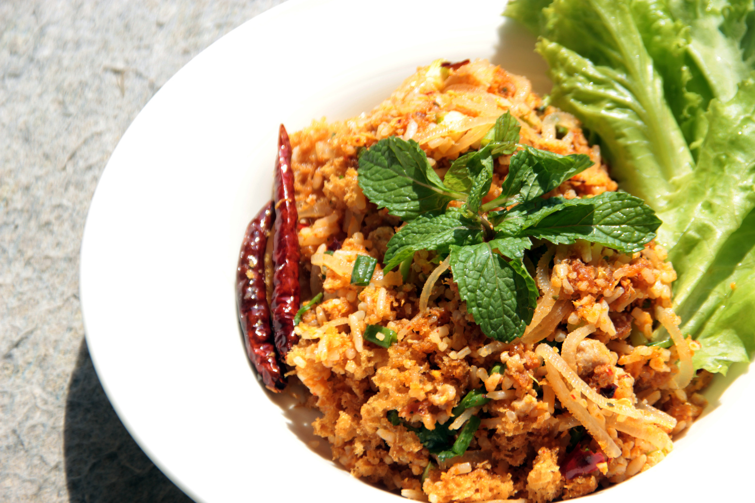 Yam Naem Khao Thot Recipe