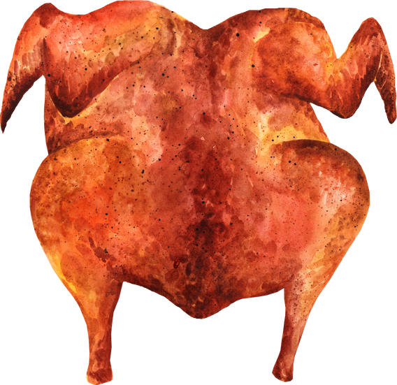 Tapaka chicken watercolor