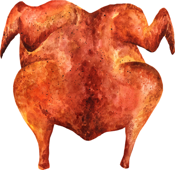 Tapaka chicken watercolor