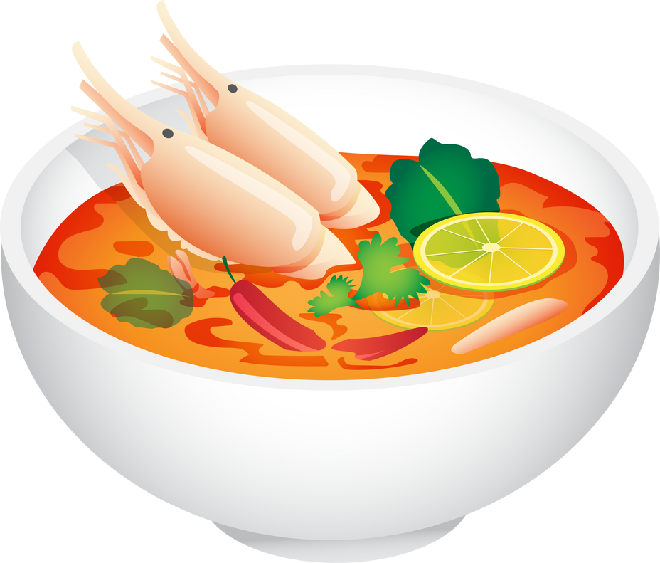 Tom Yum Goong Illustration